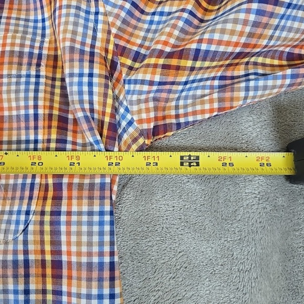 Alan Flusser Shirt Mens Large Multicolored Button Up Plaid Long Sleeve Casual - Picture 5 of 7
